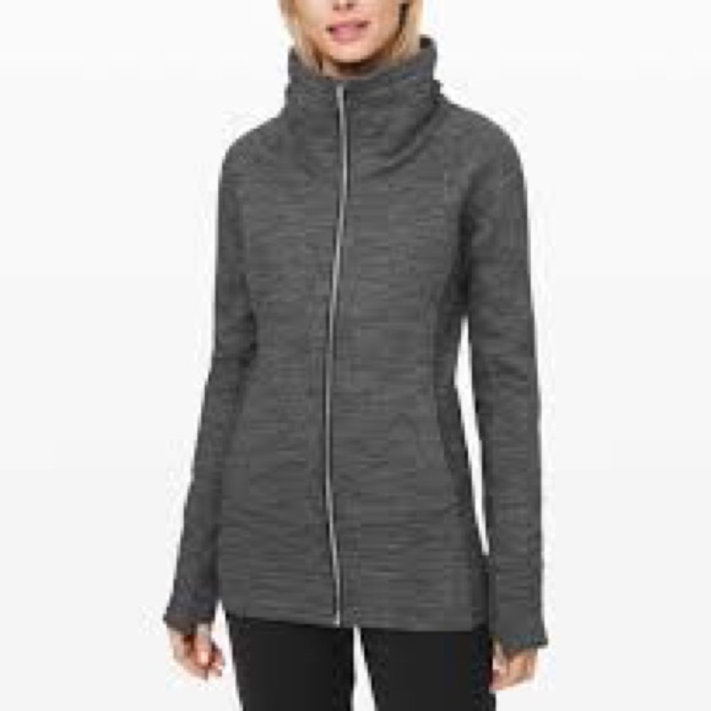 Women's Gray High-Neck Jacket